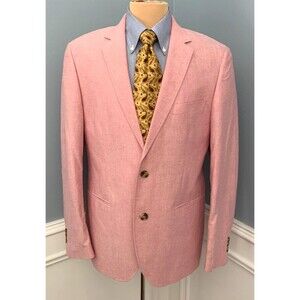 Jack Threads Blazer Mens 42R Chambray Cotton Twill Preppy Jacket Sportcoat